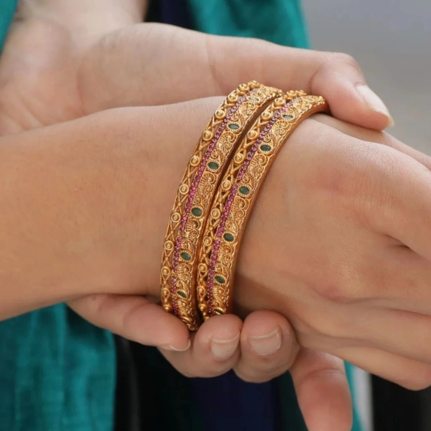 Antique Gold Bangles